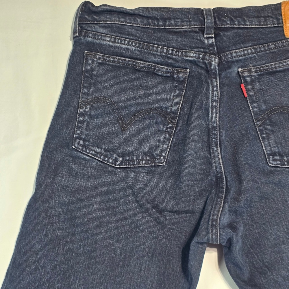 Levis Premium Wedgie Straight Jeans Dark Wash Button Fly 22861-0064 Womens 30 - Picture 9 of 16